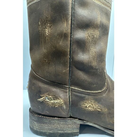 Men’s Boots and Leather Size 8  Brown And Metal Holes Tres Garcia main image 9